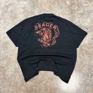 Y2K Seager Co. Black "Jonny" Graphic Tee Size XL